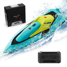 将图片加载到图库查看器,4DRC RC Boat, 2.4G High Speed Remote Control Boat Waterproof Racing Boats with USB Charging & Low Battery Alarm for Kids and Adults Christmas Gifts