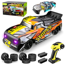 将图片加载到图库查看器,4DRC Car High Speed Remote Control Car 1:16 Scale 30+ MPH 4WD off Road Truck 2 Batteries 2 Car Shells50+ Mins Play Gifts