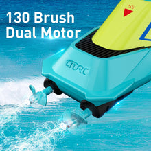 将图片加载到图库查看器,4DRC RC Boat, 2.4G High Speed Remote Control Boat Waterproof Racing Boats with USB Charging & Low Battery Alarm for Kids and Adults Christmas Gifts