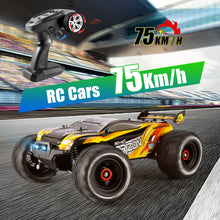 将图片加载到图库查看器,4drc 1:16 Large Scale RC Car 4WD 50KM/H High Speed Remote Control Car with Lights for Kids Adults,Off-Road Monster Crawler Truck Toy for Boys with 2 Batteries