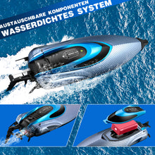 将图片加载到图库查看器,4DRC S3 High Speed RC Boats with LED Lights & 2 Batteries, 30+ mph Remote Control Boat for Pools and Lakes, Capsize Recovery, Low Battery Reminder,2.4Ghz Racing Boats for Adults and Kids