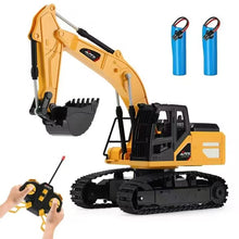 将图片加载到图库查看器,4DRC Remote Control Excavator 6 Channel Rechargeable RC Truck Construction Tractor Car Toys Lights Sounds,Toy Gift for Boys Girls Kids