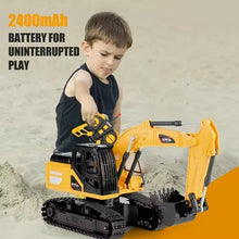 将图片加载到图库查看器,4DRC Remote Control Excavator 6 Channel Rechargeable RC Truck Construction Tractor Car Toys Lights Sounds,Toy Gift for Boys Girls Kids