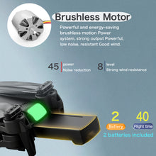 将图片加载到图库查看器,4DRC V28 Drone With 1080P Camera for Adults Foldable FPV RC Quadcopter Drone with Brushless Motor and 2 Batteries for Play outdoor black