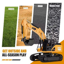 将图片加载到图库查看器,4DRC Remote Control Excavator 6 Channel Rechargeable RC Truck Construction Tractor Car Toys Lights Sounds,Toy Gift for Boys Girls Kids
