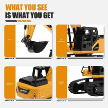 将图片加载到图库查看器,4DRC Remote Control Excavator 6 Channel Rechargeable RC Truck Construction Tractor Car Toys Lights Sounds,Toy Gift for Boys Girls Kids