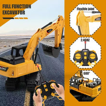 将图片加载到图库查看器,4DRC Remote Control Excavator 6 Channel Rechargeable RC Truck Construction Tractor Car Toys Lights Sounds,Toy Gift for Boys Girls Kids