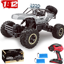 将图片加载到图库查看器,4DRC 1:12 Rc Car,off Road Truck Remote Control Car Metal Shell 2.4G 4WD,with 2 Batteries ,Cars for Boys& Gift for Kids,Silver