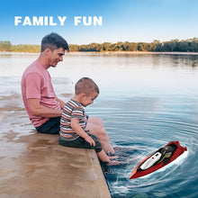 将图片加载到图库查看器,4DRC RC Boat, 2.4G High Speed Remote Control Boat Waterproof Racing Boats with USB Charging & Low Battery Alarm for Kids and Adults Christmas Gifts, Red