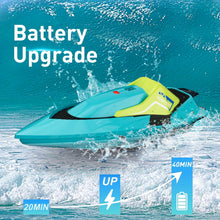 将图片加载到图库查看器,4DRC RC Boat, 2.4G High Speed Remote Control Boat Waterproof Racing Boats with USB Charging & Low Battery Alarm for Kids and Adults Christmas Gifts