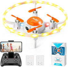 将图片加载到图库查看器,4DRC V5 Drone with 720P HD Camera for Adults and Kids, FPV Live Video 3 Batteries Orange