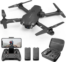 将图片加载到图库查看器,4DRC 13 Drone with 1080P HD Camera for Adults and Kids, FPV Live Video Foldable Beginners Toys 2 Batteries