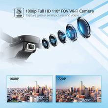 将图片加载到图库查看器,4DRC Drome with 1080P HD Camora for adutls and K ids, FPPV Live Vedio 2 Meduler Batteries Black