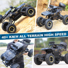 将图片加载到图库查看器,4DRC 1:12 Cars off Road Monster Truck Remote Control Car Metal Shell 2.4G 4WD Dual Motors,All Terrain Hobby Truck with 2 Batteries Black