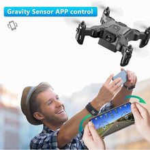 将图片加载到图库查看器,4DRC Mini Drone With 720p Camera for Kids and Adults, FPV Drone Beginners RC Foldable Live Video Quadcopter,3D Flips and Headless Mode,One Key Return,Altitude Hold,3 Modular Battery Black