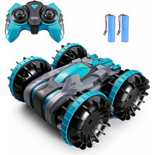 将图片加载到图库查看器,4DRC C9 RC Car for Kids Rotate 360° Spins & Flips, 2.4 GHz 4WD Amphibious Remote Control Car Boat RC Monster Truck Stunt Car Vehicles Toys for 5-12 Year Old Boys Gifts