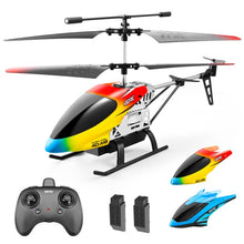 将图片加载到图库查看器,4DRC Remote Control Helicopter 2.4GHz 4DM5 RC Helicopters with Gyro for Beginner Toys Aircraft,3.5 Channel,LED Light,High&Low Speed,2 Battery,Yellow Blue
