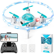 将图片加载到图库查看器,4DRC V5 Drone with 720P HD Camera for Adults and Kids, FPV Live Video 3 Batteries Blue
