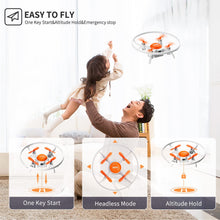 将图片加载到图库查看器,4DRC V5 Drone with 720P HD Camera for Adults and Kids, FPV Live Video 3 Batteries Orange