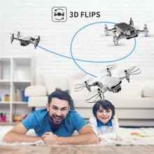将图片加载到图库查看器,4DRC V9 Mini Drone with 720P HD Camera for Adults, Foldable Quadcopter with FPV WiFi Camera 3 Modular Batteries White