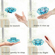 将图片加载到图库查看器,4DRC UFO Drone for Kids or Adults Easy Indoor Small UFO Toy Flying Ball Drone Toy for Boys and Girls (Blue and Red)