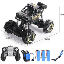 将图片加载到图库查看器,4DRC C3 RC Cars off Road Monster Truck Remote Control Car 1:16 Metal Shell 2.4G 4WD Dual Motors,All Terrain Hobby Truck with 3 Batteries Black