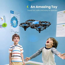 将图片加载到图库查看器,4DRC Drone Mini with 720P HD Camera for Adults and Children FPV Real-Time Video, 3 Modular Batteries,Blue