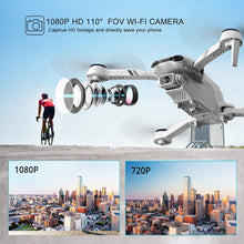 将图片加载到图库查看器,4DRC F10-1080P WiFi FPV Drone with 1080P HD Camera, Headless Mode/3D Flips, RC Quadcopter for Beginners,Grey