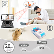 将图片加载到图库查看器,4DRC V5 Drone with 720P HD Camera for Adults and Kids, FPV Live Video 3 Batteries Orange