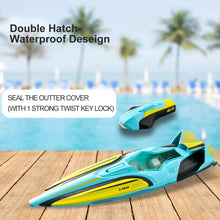 将图片加载到图库查看器,4DRC S1 RC Boat - Remote Control Boat for Pools and Lakes, 4 Channel 2.4GHZ Remote Control, and Rechargeable Boat Battery,Yellow