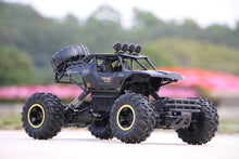 将图片加载到图库查看器,4DRC 1:12 Cars off Road Monster Truck Remote Control Car Metal Shell 2.4G 4WD Dual Motors,All Terrain Hobby Truck with 2 Batteries Black