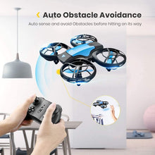 将图片加载到图库查看器,4DRC Drone Mini with 720P HD Camera for Adults and Children FPV Real-Time Video, 3 Modular Batteries,Blue