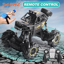 将图片加载到图库查看器,4DRC C3 RC Cars off Road Monster Truck Remote Control Car 1:16 Metal Shell 2.4G 4WD Dual Motors,All Terrain Hobby Truck with 3 Batteries Black