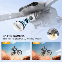 将图片加载到图库查看器,4DRC F3 GPS Drone with 4K Camera for Adults ,Foldable Medium Drone with 5GHz FPV Live Video, 2 Batteries ,White