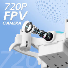 将图片加载到图库查看器,4DRC V5 Drone with 720P HD Camera for Adults and Kids, FPV Live Video 3 Batteries Blue