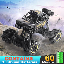 将图片加载到图库查看器,4DRC C3 RC Cars off Road Monster Truck Remote Control Car 1:16 Metal Shell 2.4G 4WD Dual Motors,All Terrain Hobby Truck with 3 Batteries Black