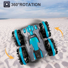 将图片加载到图库查看器,4DRC C9 RC Car for Kids Rotate 360° Spins & Flips, 2.4 GHz 4WD Amphibious Remote Control Car Boat RC Monster Truck Stunt Car Vehicles Toys for 5-12 Year Old Boys Gifts