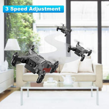 将图片加载到图库查看器,4DRC V2 Foldable Mini Drone for Kids Beginners With Altitude Hold Headless Mode 3D Flips One-click takeoff 3 Batteries Black