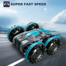 将图片加载到图库查看器,4DRC C9 RC Car for Kids Rotate 360° Spins & Flips, 2.4 GHz 4WD Amphibious Remote Control Car Boat RC Monster Truck Stunt Car Vehicles Toys for 5-12 Year Old Boys Gifts