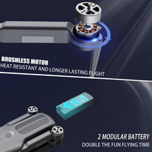 将图片加载到图库查看器,4DRC F9 Drone with Camera for Adults 2K HD GPS Auto Return, 5GHz FPV 2 Batteries Carrying Case