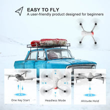 将图片加载到图库查看器,4DRC F10-1080P WiFi FPV Drone with 1080P HD Camera, Headless Mode/3D Flips, RC Quadcopter for Beginners,Grey