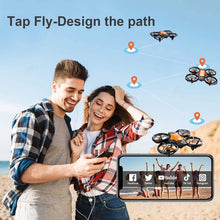 将图片加载到图库查看器,4DRC V8c Drone with 720P HD Camera for Adults and Children FPV Real-time Video, 2 Modular Batteries and Storage Bag, Orange