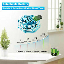 将图片加载到图库查看器,4DRC UFO Drone for Kids or Adults Easy Indoor Small UFO Toy Flying Ball Drone Toy for Boys and Girls (Blue and Red)