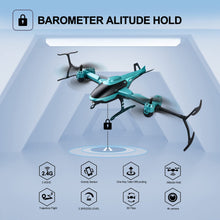 将图片加载到图库查看器,4DRC RC Helicopte Drone with 1080P HD Camera for Kids Adults, FPV Drone Beginners Foldable Live Video Quadcopter 2 Batteries Blue