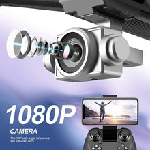 将图片加载到图库查看器,4DRC V14 RC Drone with 1080P HD Camera Live Video 120°Wide-Angle WiFi Altitude Hold, Headless Mode, 3D Flip 2 Batteries Black