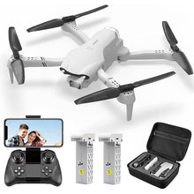 将图片加载到图库查看器，4DRC F10-1080P WiFi FPV Drone with 1080P HD Camera, Headless Mode/3D Flips, RC Quadcopter for Beginners，Grey
