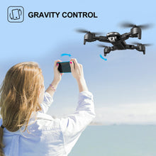 将图片加载到图库查看器，4DV12 Drone with 720P FPV Camera for Kids Adults RC Quadcopter Helicopter Toys 2 Batteries Black
