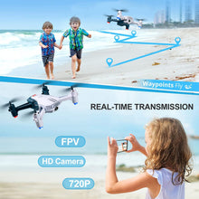 将图片加载到图库查看器，4DRC V15-1080P WiFi FPV Drone With 1080P HD Camera, Headless Mode/3D Flips, RC Quadcopter for Beginners,bluey
